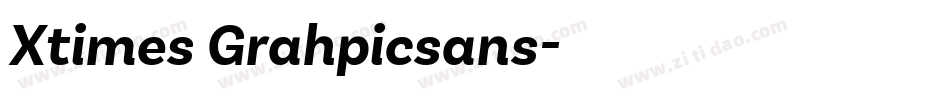 Xtimes Grahpicsans字体转换